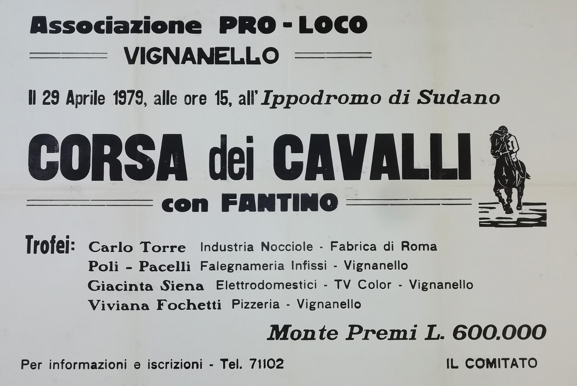Corsa dei Cavalli con Fantino